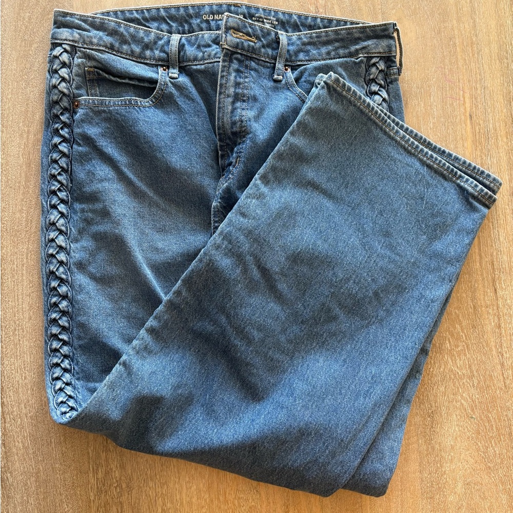 Old Navy Dark Blue Straight Leg Jeans